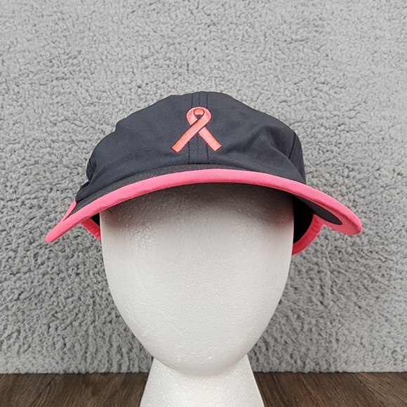 Under Armour Coldblack Womens Hat Cap Gray Pink Breast Cancer Awareness - Picture 1 of 8